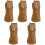 5Pièces Étui Cutter Portable Cuir PU Marron Clair Pour Usage Maison 5