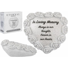 In Loving Memory Heart Memorial Grave Stone
