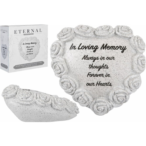 In Loving Memory Heart Memorial Grave Stone