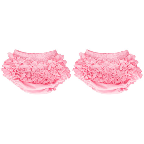 2Pièces Bloomer Bébé Rose En Coton Pour Couches 1