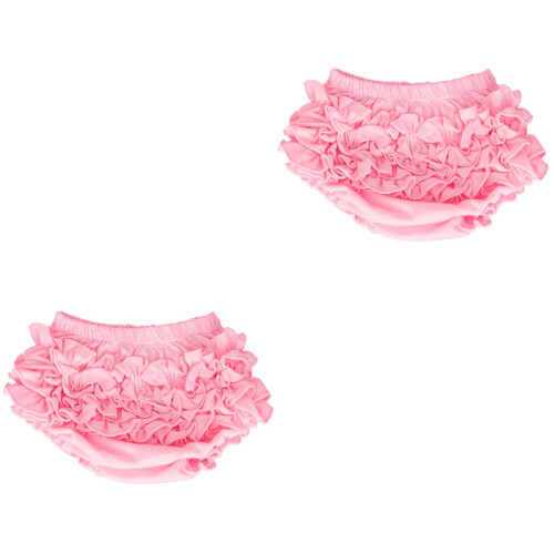 2Pièces Bloomer Bébé Rose En Coton Pour Couches 2