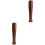 2Pièces Muddler En Bois Marron Clair Pour Épices Ail Cuisine 3