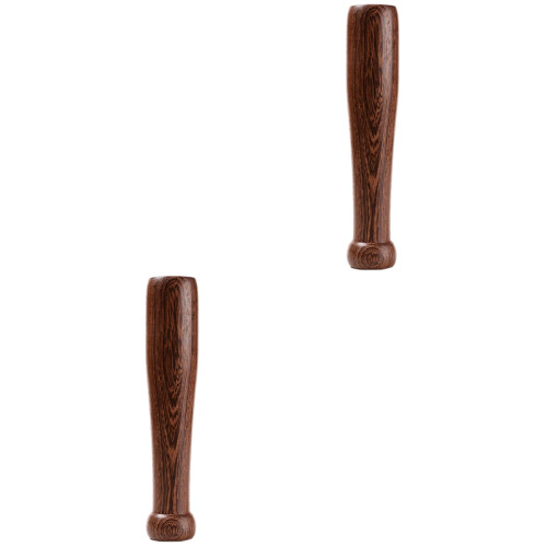 2Pièces Muddler En Bois Marron Clair Pour Épices Ail Cuisine 2