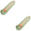 2Pièces Mesure Pied Bébé Plastique Vert Règle Chaussures Précise 8