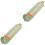 2Pièces Mesure Pied Bébé Plastique Vert Règle Chaussures Précise 5