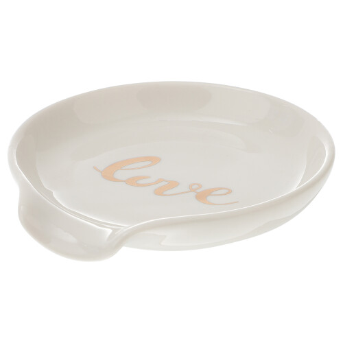 5Pcs Premium White Ceramic Spoon Storage Holder Smooth Touch Tray