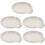 5Pcs Premium White Ceramic Spoon Storage Holder Smooth Touch Tray 8