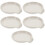 5Pcs Premium White Ceramic Spoon Storage Holder Smooth Touch Tray 9