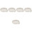 5Pcs Premium White Ceramic Spoon Storage Holder Smooth Touch Tray 6
