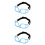 3Pièces Lunettes Protection Cadre Robuste Anti-Vent Uv 11