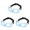 3Pièces Lunettes Protection Cadre Robuste Anti-Vent Uv 5