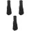 3Pièces Étui Ukulélé Noir Solide Pour Voyage Et Rangement 3