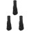 3Pièces Étui Ukulélé Noir Solide Pour Voyage Et Rangement 2