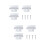 8Pièces Support Z-Type Aluminium Pour Camping-Car, Argent 8