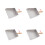 Raindrops  Flat Cleaning Dustpan 4pcs Efficient For Household Users 8