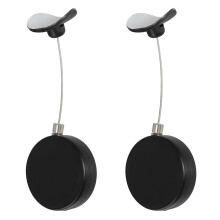 4Pcs Portable Retractable Cable Lock Black Steel Wire Remote Security