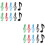 20Pcs Practical Assorted Music Book Clamps for Sheet and Score Holding 6