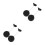 4Pcs Portable Retractable Cable Lock Black Steel Wire Remote Security 8