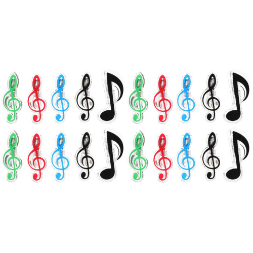20Pcs Practical Assorted Music Book Clamps for Sheet and Score Holding 1