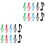 20Pcs Practical Assorted Music Book Clamps for Sheet and Score Holding 3