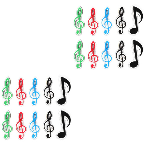 20Pcs Practical Assorted Music Book Clamps for Sheet and Score Holding 2