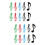 20Pcs Practical Assorted Music Book Clamps for Sheet and Score Holding 7