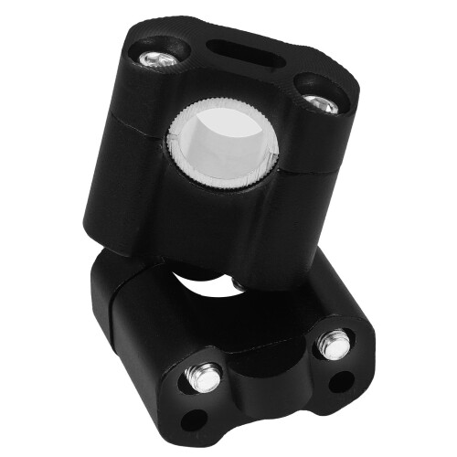 2Pcs 7/8 Motorcycle Handlebar Riser Clamp Black Aluminum Durable