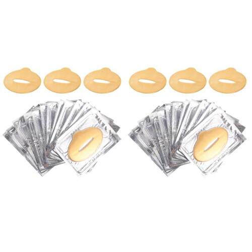 50Pièces Masques Gel Dorés Hydratants Outils 1