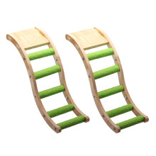 4Pcs Khaki Bird Ladder for Parrots Budgerigar Climbing Cage Toy