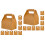 40Pcs Lightweight Brown Kraft Paper Candy and Snack Boxes 4