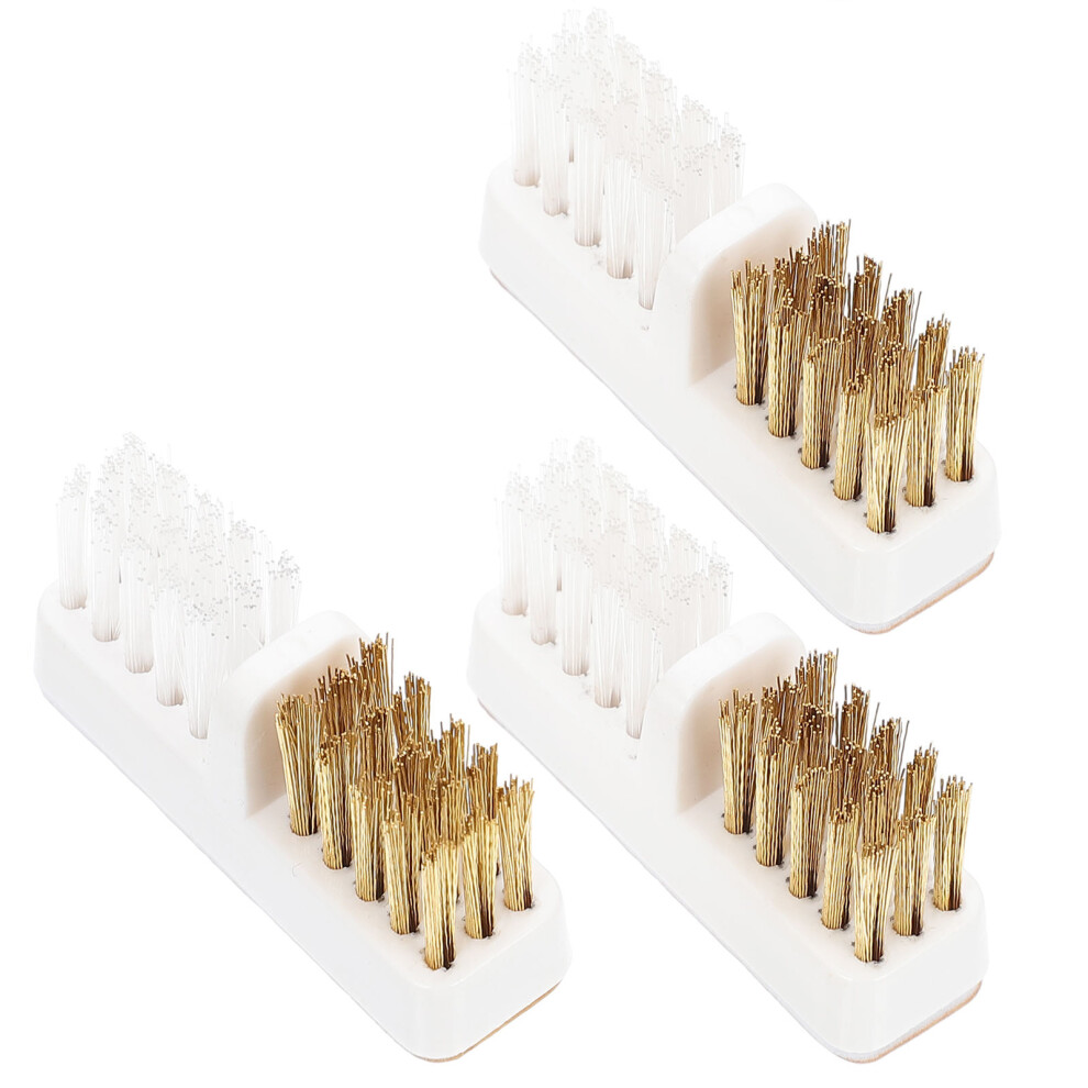 Solustre 2 Pack Groove Cleaning Brush Nail Drill Bit Cleaner Bits Professional