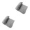 2Pcs Portable Light Grey Blanket Soft Double Sided Air Condition Quilt 7
