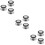 Pot Lids Knobs Stainless Steel Black 2.6x2.6in 9