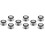 Pot Lids Knobs Stainless Steel Black 2.6x2.6in 4