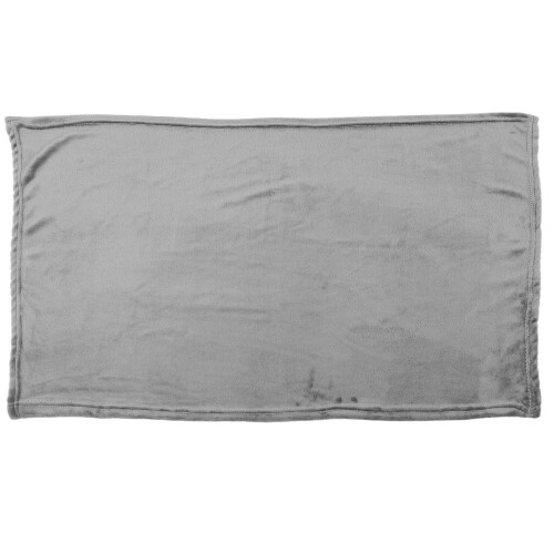 2Pcs Portable Light Grey Blanket Soft Double Sided Air Condition Quilt 1