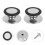 Pot Lids Knobs Stainless Steel Black 2.6x2.6in 10