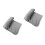 2Pcs Portable Light Grey Blanket Soft Double Sided Air Condition Quilt 5