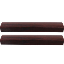 4Pcs Durable Black Wood Calligraphy Paperweights for Office and Home