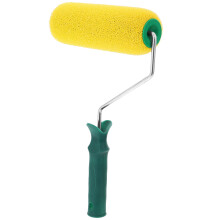 4Pcs Portable Textured Paint Rollers Yellow Sponge for Indoor Painting