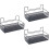 3 Count Draw Organizer Shelf Bathroom Storage Rack Non-Punching 6