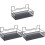 3 Count Draw Organizer Shelf Bathroom Storage Rack Non-Punching 2
