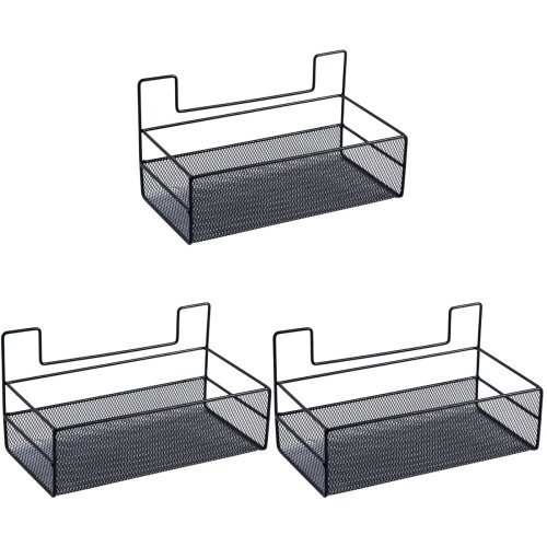3 Count Draw Organizer Shelf Bathroom Storage Rack Non-Punching 1