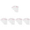60Pcs Red Budget Planner Sheets Paper with 6 Holes for Binder Inserts 7