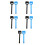 10Pcs Home Use Plastic Sound Reduction Rollers in Assorted Colors 4
