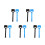 10Pcs Home Use Plastic Sound Reduction Rollers in Assorted Colors 8