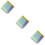 3pcs Dispersion Prism Optical Cube Glass Cube Rgb Cube 9