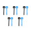 10Pcs Home Use Plastic Sound Reduction Rollers in Assorted Colors 9