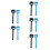 10Pcs Home Use Plastic Sound Reduction Rollers in Assorted Colors 10
