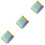 3pcs Dispersion Prism Optical Cube Glass Cube Rgb Cube 5
