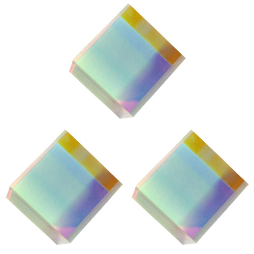 3pcs Dispersion Prism Optical Cube Glass Cube Rgb Cube 1